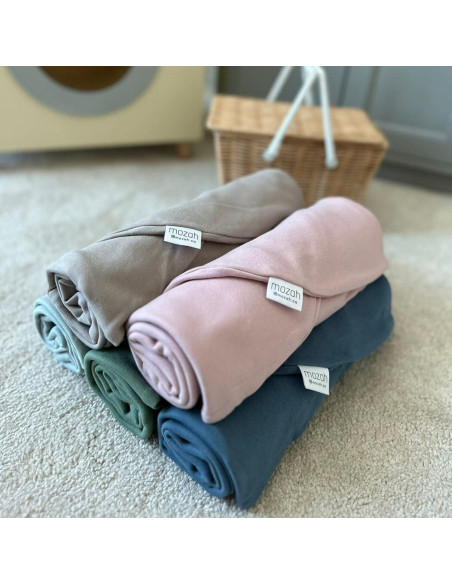 Funda de Cojín para Bebé MOZAH - Algodón Orgánico 78x60cm Verde