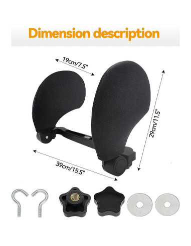 Almohada Reposacabezas Ajustable para Coche Niños 360