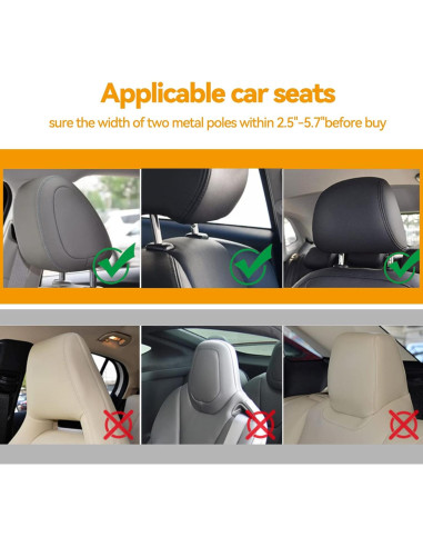 Almohada Reposacabezas Ajustable para Coche Niños 360