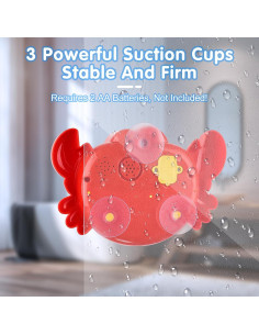 Juguetes de Baño Musical Cangrejo HOMNIVE - 4 Piezas 2