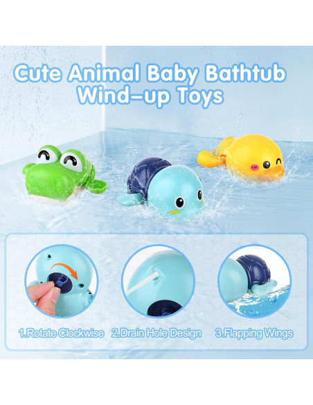 Juguetes de Baño Musical Cangrejo HOMNIVE - 4 Piezas