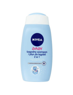Champú Suave Nivea Bebé 2 en 1 500 ml - Cabello y Baño de Burbujas