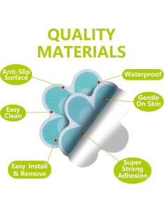 Calcomanías Antideslizantes Hebayy 10 Piezas Flores para Baño 2