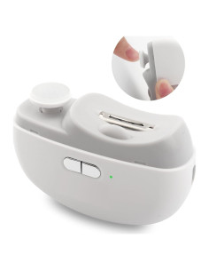 Cortador de Uñas Eléctrico 3 en 1 para Bebés y Ancianos - Blanco