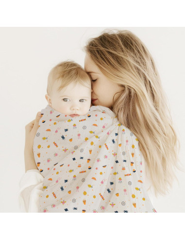 Set de Mantitas de Muslín Mommy's Care - 2 Mantas + Paño