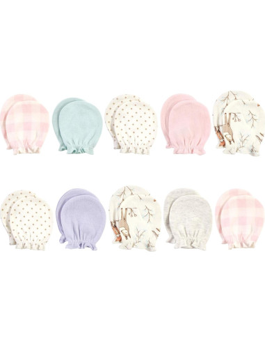 Mitones de Algodón para Bebés Hudson Baby 0-6 Meses