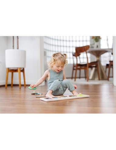 Rompecabezas de Formas de Madera Lovevery 16 Meses+