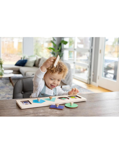 Rompecabezas de Formas de Madera Lovevery 16 Meses+