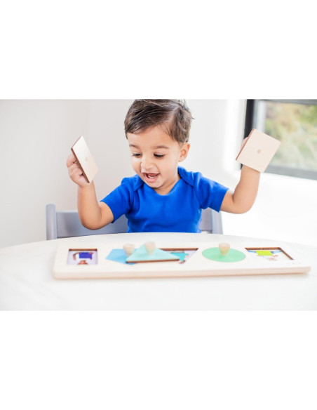 Rompecabezas de Formas de Madera Lovevery 16 Meses+