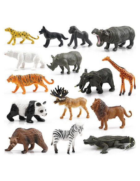 15 Figuras de Animales Salvajes SpriteGru - Juguetes Educativos