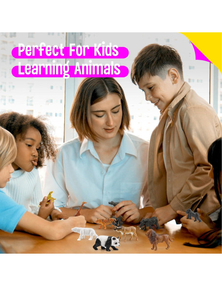 15 Figuras de Animales Salvajes SpriteGru - Juguetes Educativos