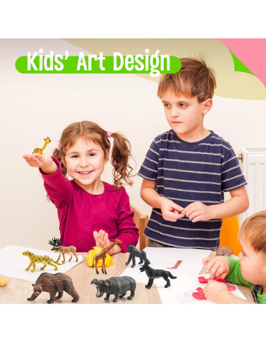 15 Figuras de Animales Salvajes SpriteGru - Juguetes Educativos