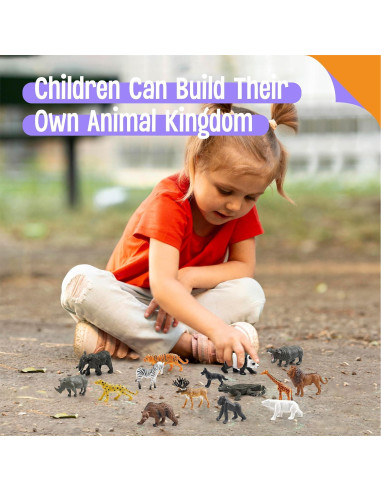 15 Figuras de Animales Salvajes SpriteGru - Juguetes Educativos