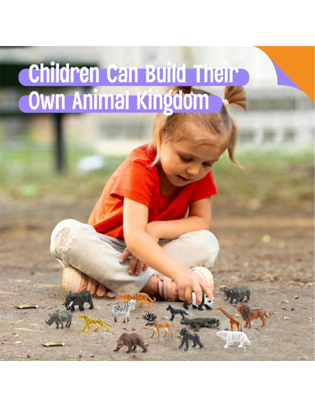 15 Figuras de Animales Salvajes SpriteGru - Juguetes Educativos