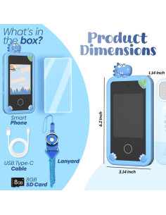 Teléfono Inteligente Selybria para Niños 3-9 Años - 16 Juegos 2