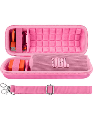 Funda Dura Rosa Baval para Altavoz JBL Flip 7 Impermeable