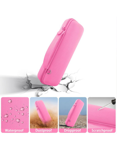 Funda Dura Rosa Baval para Altavoz JBL Flip 7 Impermeable