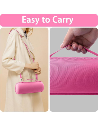 Funda Dura Rosa Baval para Altavoz JBL Flip 7 Impermeable