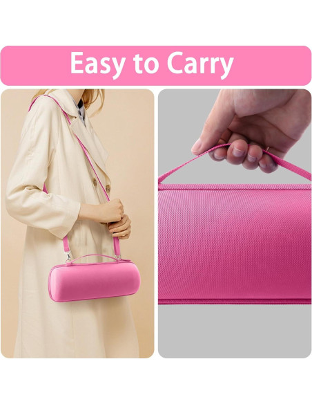 Funda Dura Rosa Baval para Altavoz JBL Flip 7 Impermeable