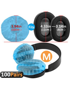 Cubiertas Desechables para Auriculares GEEKRIA - 100 Pares 2