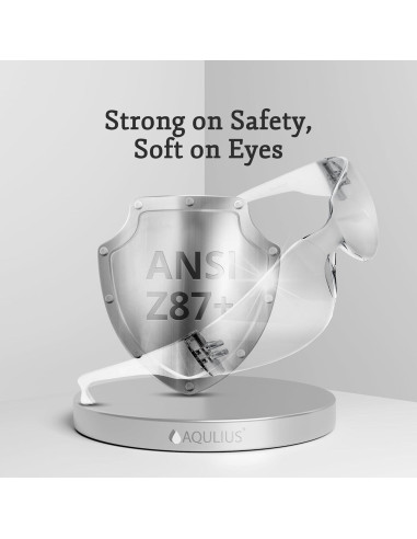 Gafas de Seguridad Aqulius - Paquete de 24 Unidades - Antivaho y Transparentes