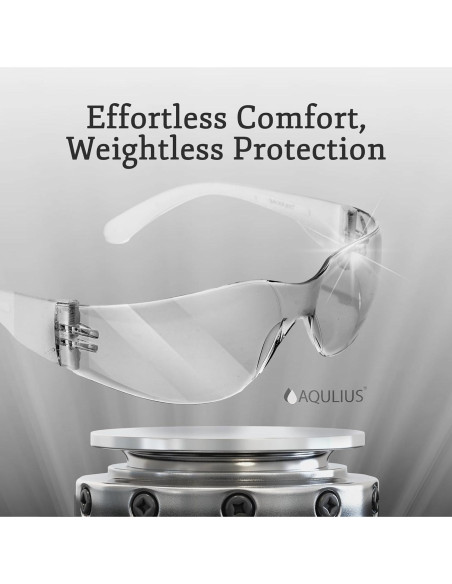 Gafas de Seguridad Aqulius - Paquete de 24 Unidades - Antivaho y Transparentes