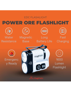 Linterna de Llavero MagMatic Power Ore 1600 LM Recargable 2