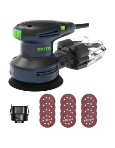 Lijadora Orbital Eléctrica Zeite 3.0A 12000 OPM 5" con Accesorios