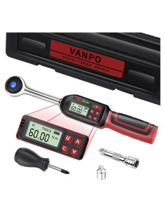 Llave de Torque Digital VANPO 3/8" 3-60 Nm Precisión +/-2%