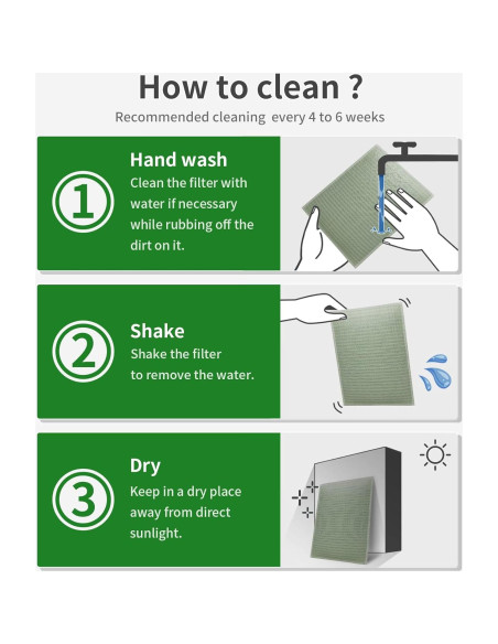 Filtro de Ventilación Ecológico Vida Original 10x4" Lavable 6-Pack Filtro de Ventilación Ecológico Vida Original 10x4" Lavable 6-Pack