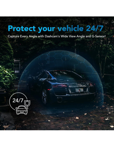 Cámara de Tablero 4K AutoSky ADC-888 + Trasera 1080P | GPS, WiFi, G-Sensor, 64GB