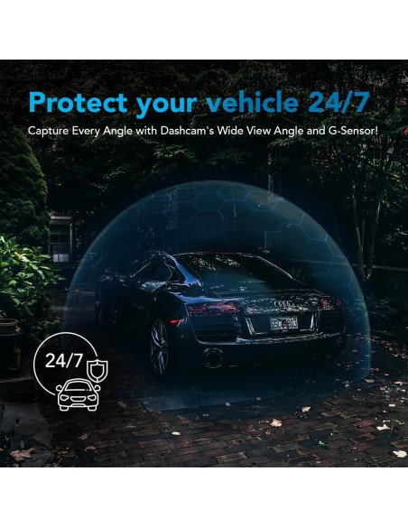 Cámara de Tablero 4K AutoSky ADC-888 + Trasera 1080P | GPS, WiFi, G-Sensor, 64GB