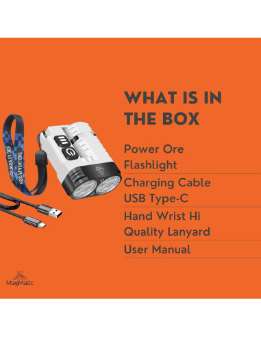 Linterna de Llavero MagMatic Power Ore 1600 LM Recargable