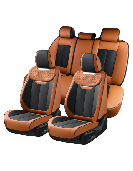Cubiertas de Asiento de Coche Coverado D8897 Marrón y Negro