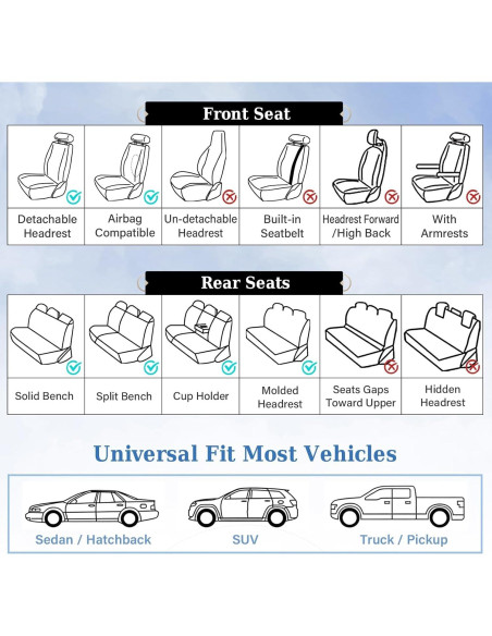 Cubiertas de Asiento de Coche Coverado D8897 Marrón y Negro