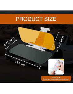 Gafas Antideslumbrantes Nowkont 2-en-1 para Visera de Coche 2