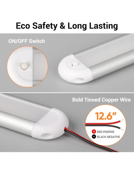 Barra de Luz LED 12V CT CAPETRONIX 120 LEDs 1300LM 7W