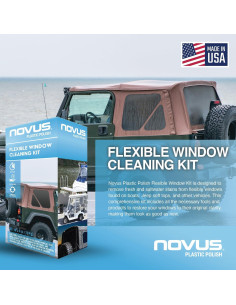 Kit de Ventana Flexible Novus Pulidor de Plástico 3" 2