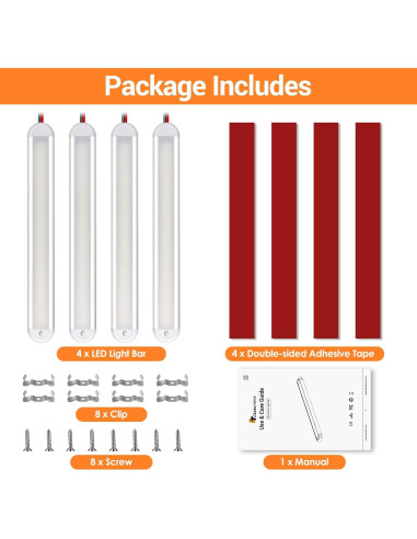 Barra de Luz LED 12V CT CAPETRONIX 120 LEDs 1300LM 7W