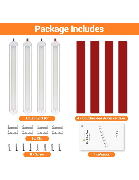 Barra de Luz LED 12V CT CAPETRONIX 120 LEDs 1300LM 7W