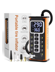 Compresor de Aire Portátil Treillage Tale 8017 150 PSI con Luz LED