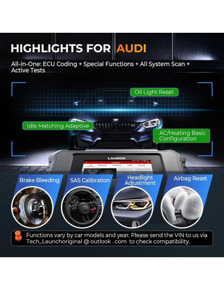 Escáner OBD2 LAUNCH Creader Elite 2.0 BBA para BMW y Benz