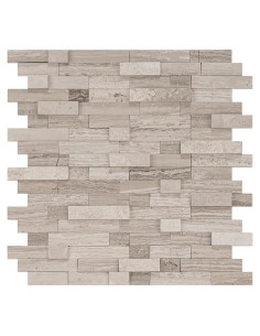 Azulejos de piedra natural autoadhesivos V-MOZZA 5 hojas 0.39 m