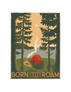 Impresión de Arte de Pared ART.COM Nacido para Vagabundear II 30x40 cm