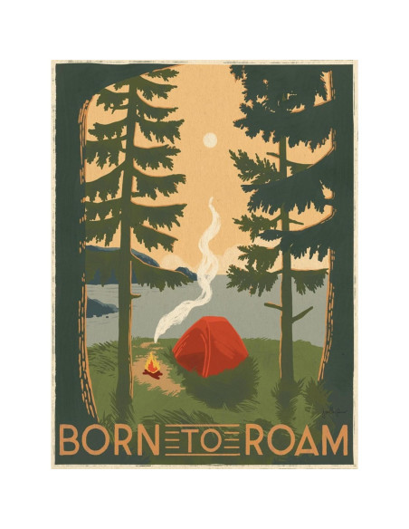 Impresión de Arte de Pared ART.COM Nacido para Vagabundear II 30x40 cm