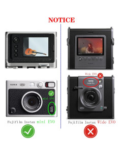 Tapa de lente para cámara Fujifilm Instax Mini Evo - Aluminio 2