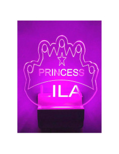 Luz Nocturna LED Enchufable Personalizada Mirror Mania 12.7 cm