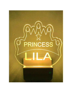 Luz Nocturna LED Enchufable Personalizada Mirror Mania 12.7 cm 2