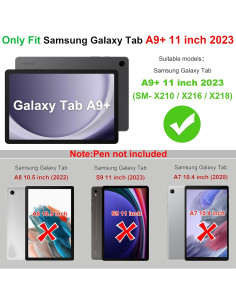 Funda Samsung Galaxy Tab A9+ 11" 2023 Resistente Púrpura 2