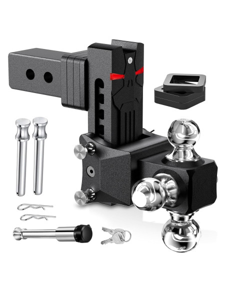 Enganche de Remolque Ajustable Airbird 5" con Pasador Antirrobo